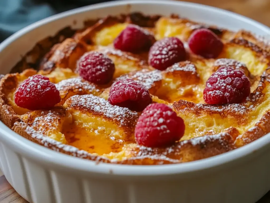 Delicious French Toast Casserole ready to serve.