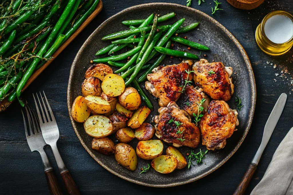 Delicious baked chicken thigh recipe.