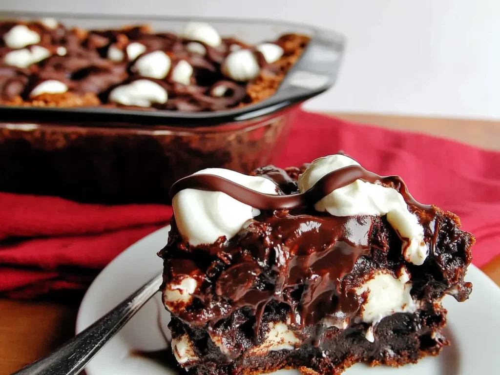 A delicious earthquake cake recipe with nuts and chocolate.