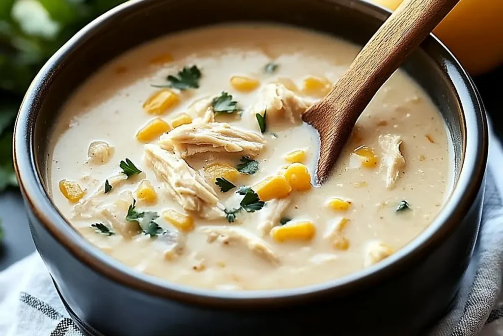 Homemade Creamy White Chicken Chili