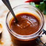 Homemade enchilada sauce recipe in a saucepan