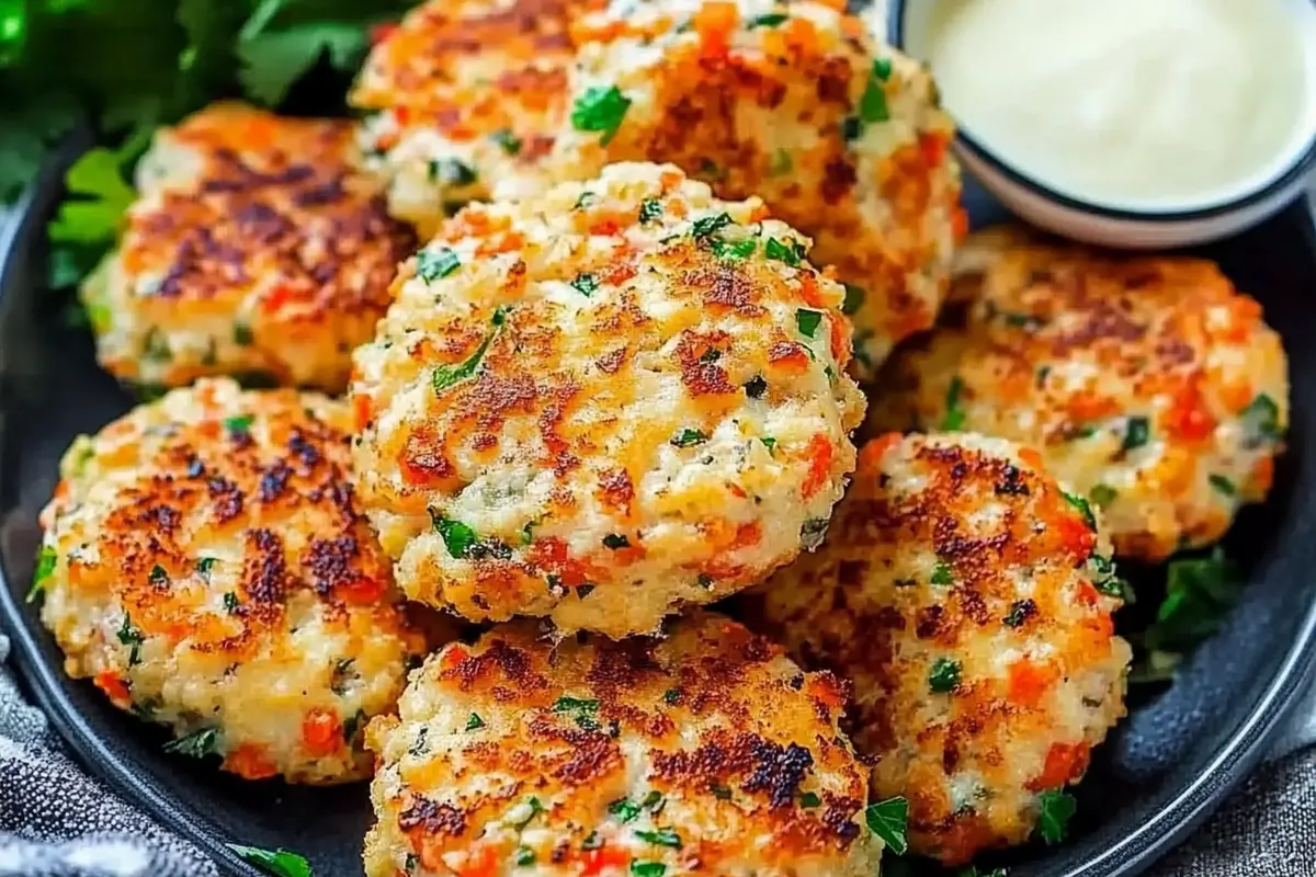 Delicious Maryland crab cake on a plate.