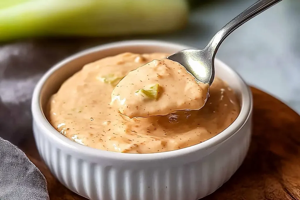 Close-up of homemade Big Mac sauce in a bowl.