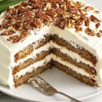 Delicious homemade hummingbird cake.