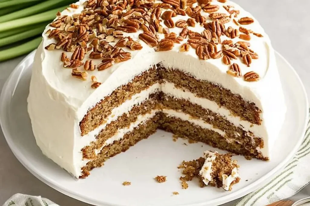 Delicious homemade hummingbird cake.