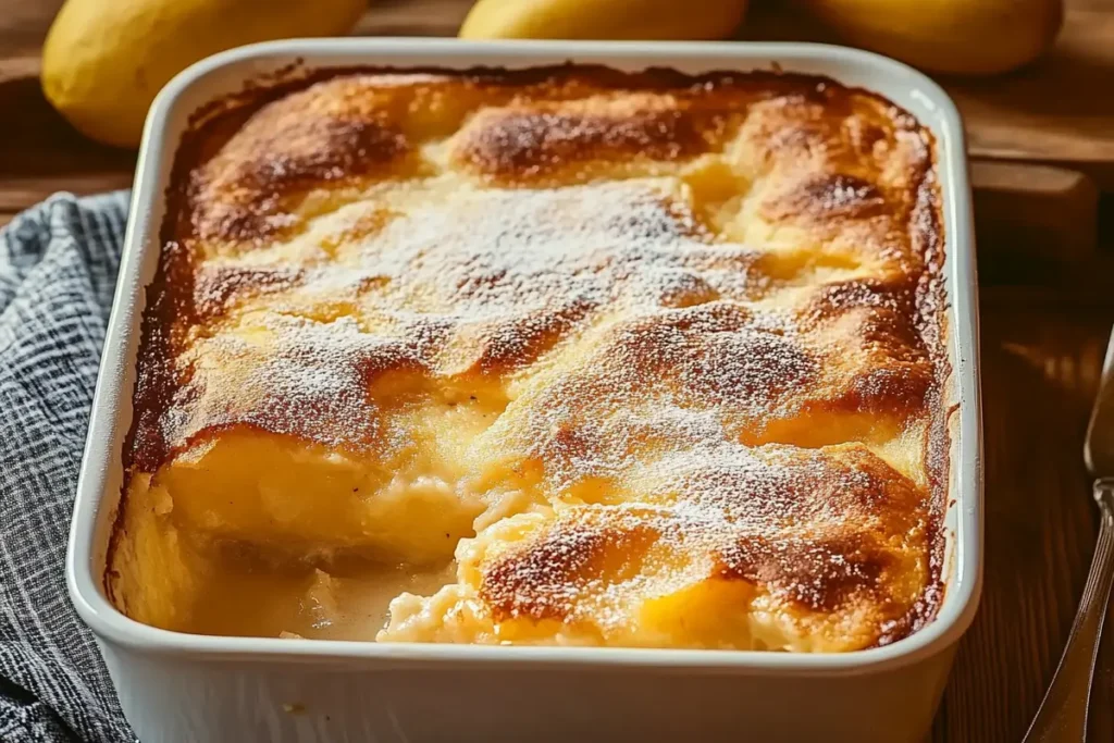 Delicious peach cobbler served warm