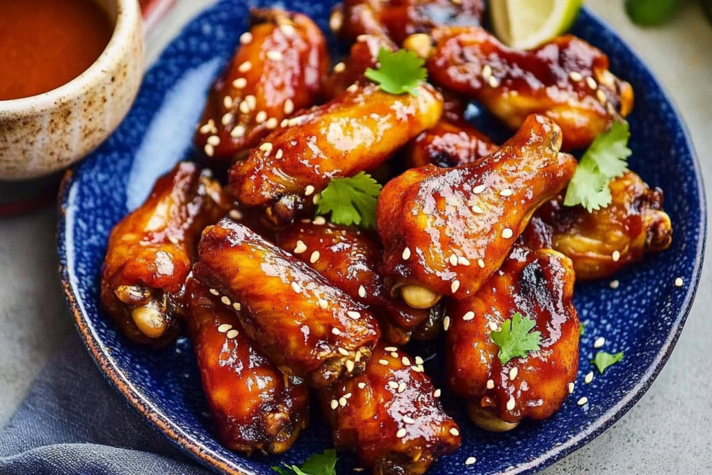 Delicious chicken wing recipes ready to eat.