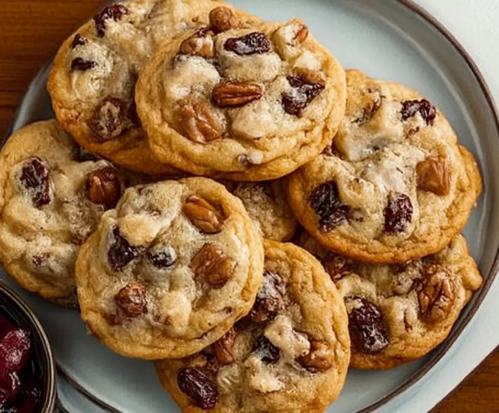 A bowl filled with ingredients for kitchen sink cookies.