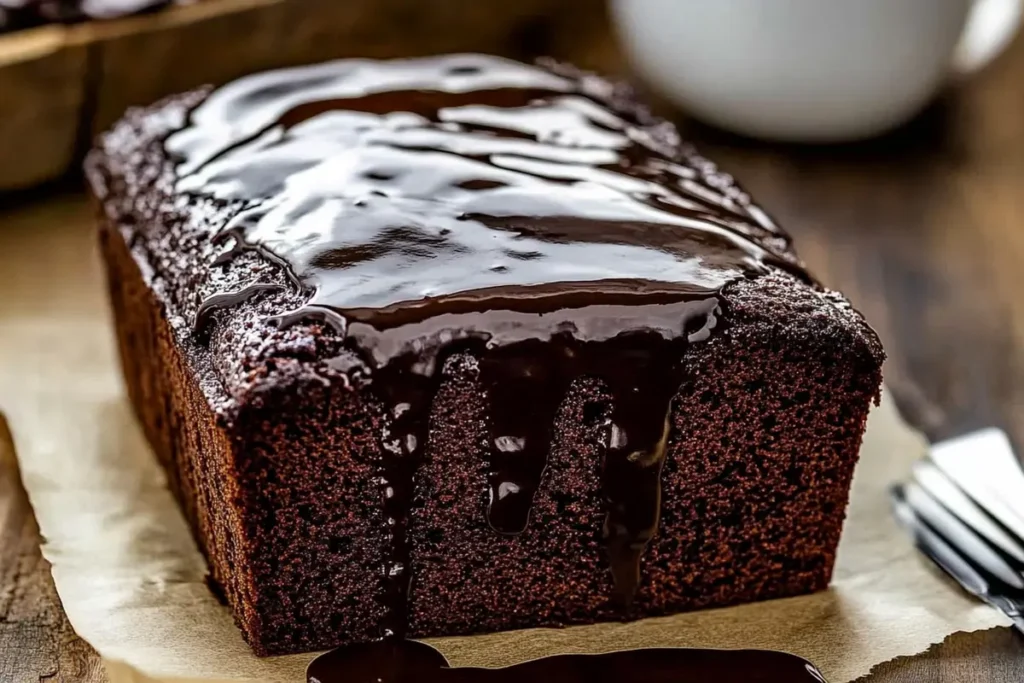 Ingredients for making hot fudge brownie bread