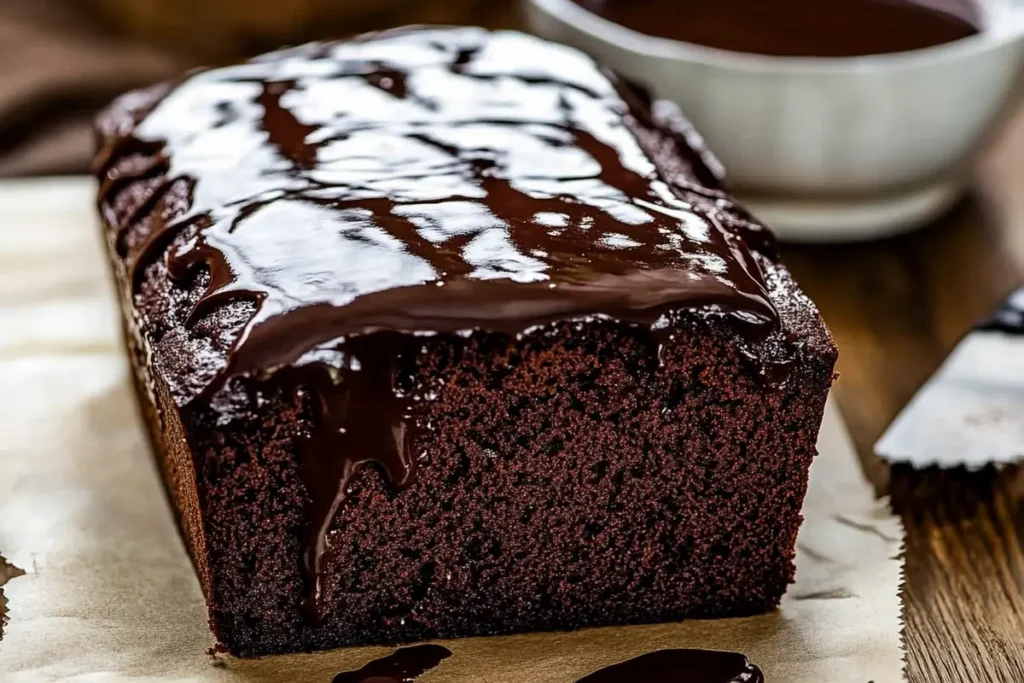 Ingredients for making hot fudge brownie bread